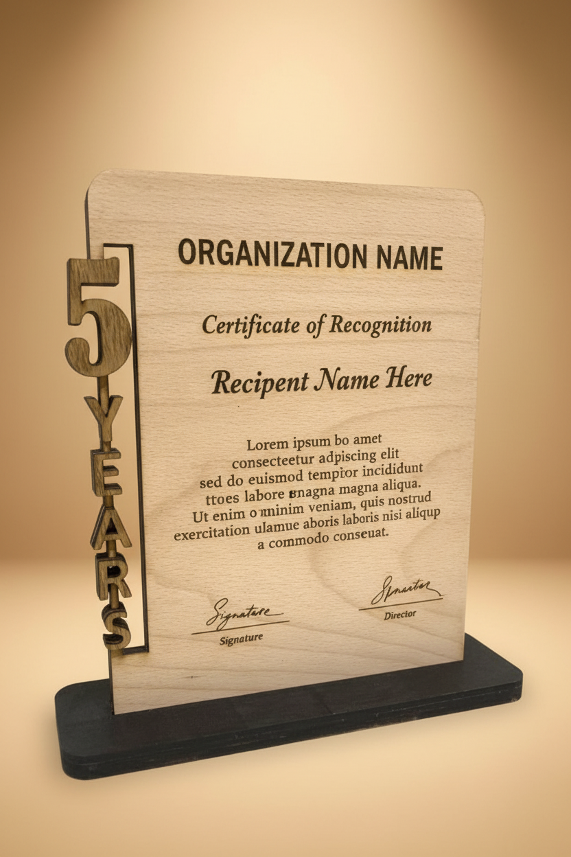 Arch Shield Plaque Mockup