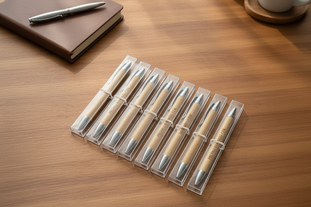 Bamboo Pens – Flat Lay