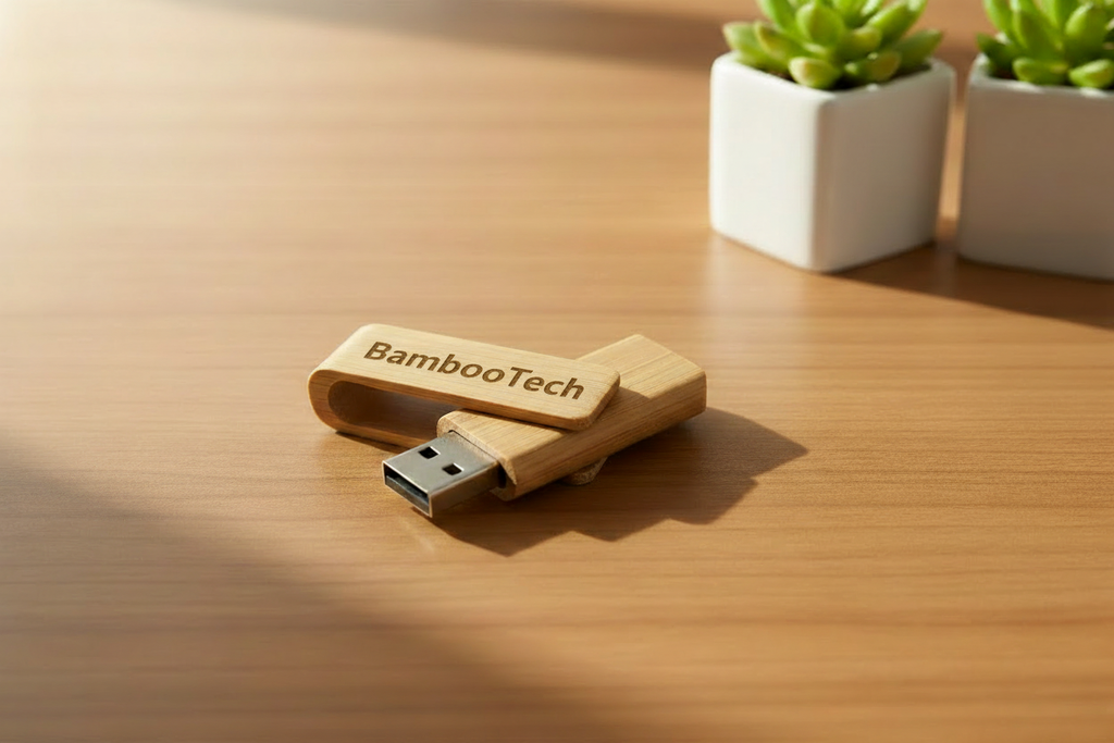 Bamboo USB Close-up