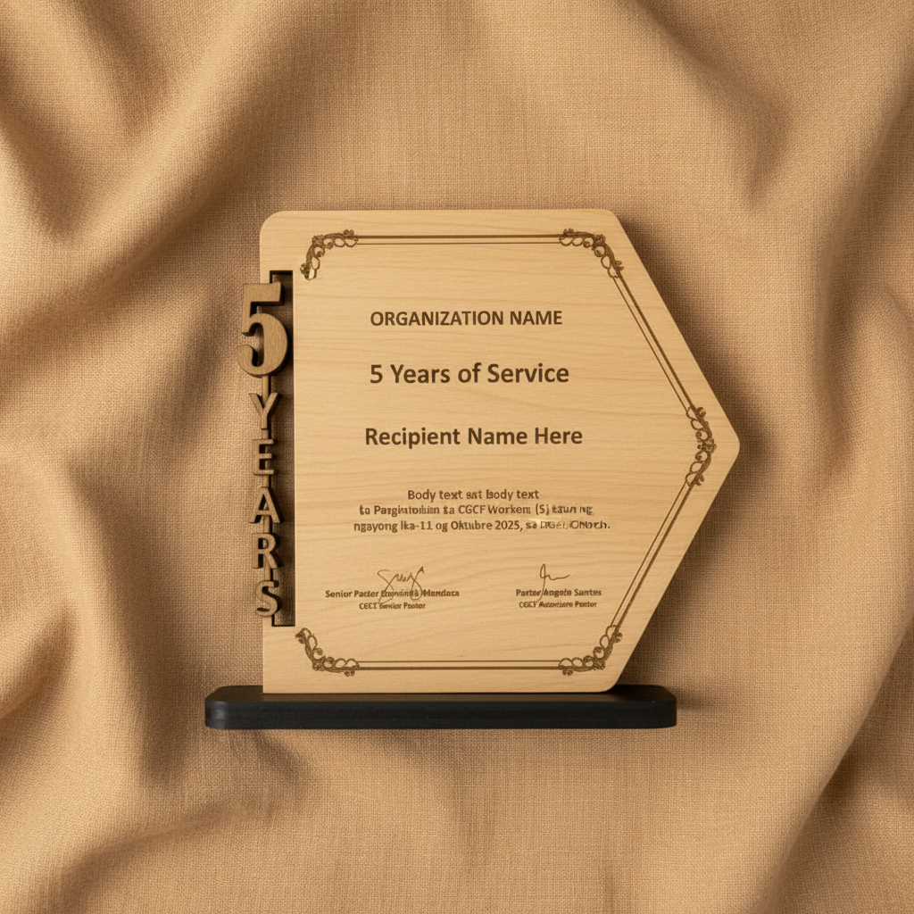 Hexagonal Plaque Flat Lay