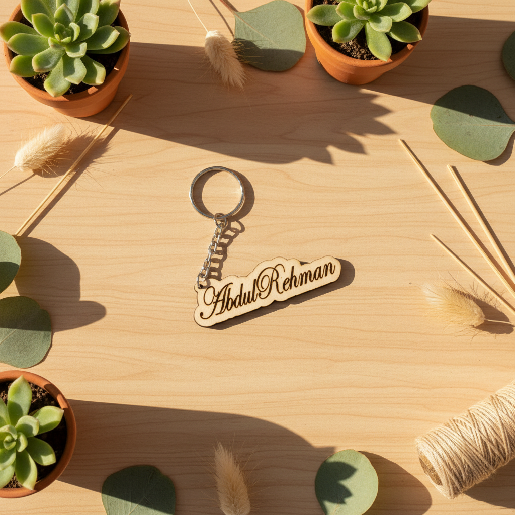 Keychain - Eco Friendly Square