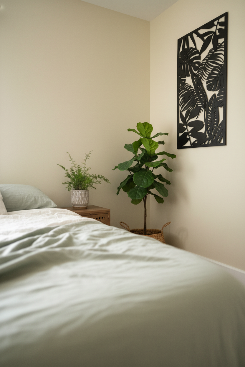 Low angle bedroom