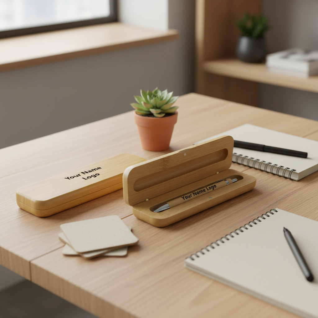 Wooden Pen Box - Eco Corporate 1